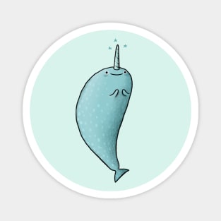 Happy Narwhal Magnet